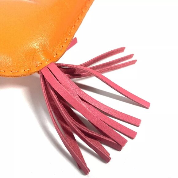 HERMES Bag Charm Rodeo GM Key Holder charm Anyo Miro blue/Orange x pink - Picture 8 of 10